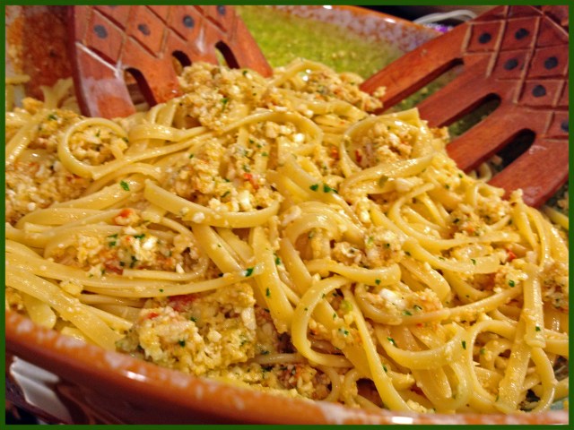 Linguini Cauliflower Pesto