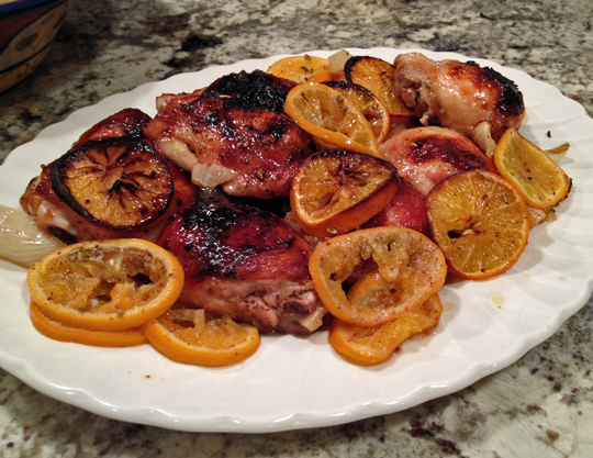 Roast Chicken with Clementines2
