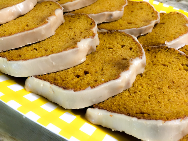 Pumpkin Loaf with Maple Icing
