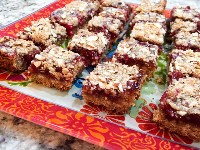 Raspberry squares