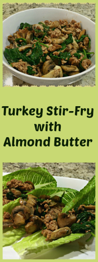 Turkey Stir-fry with Almond Butter, from Bewitching Kitchen